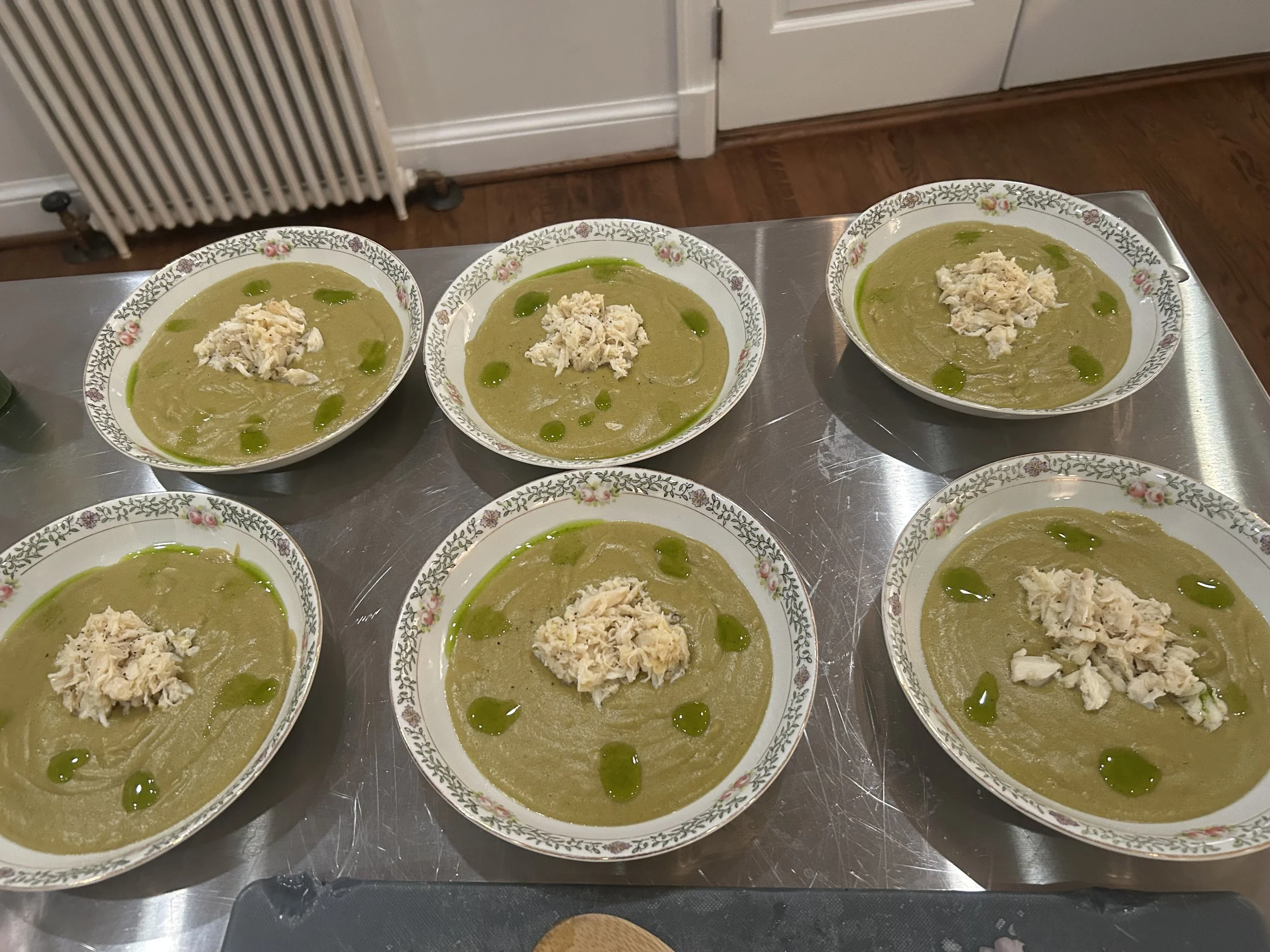 Leek & Warm Crab Soup