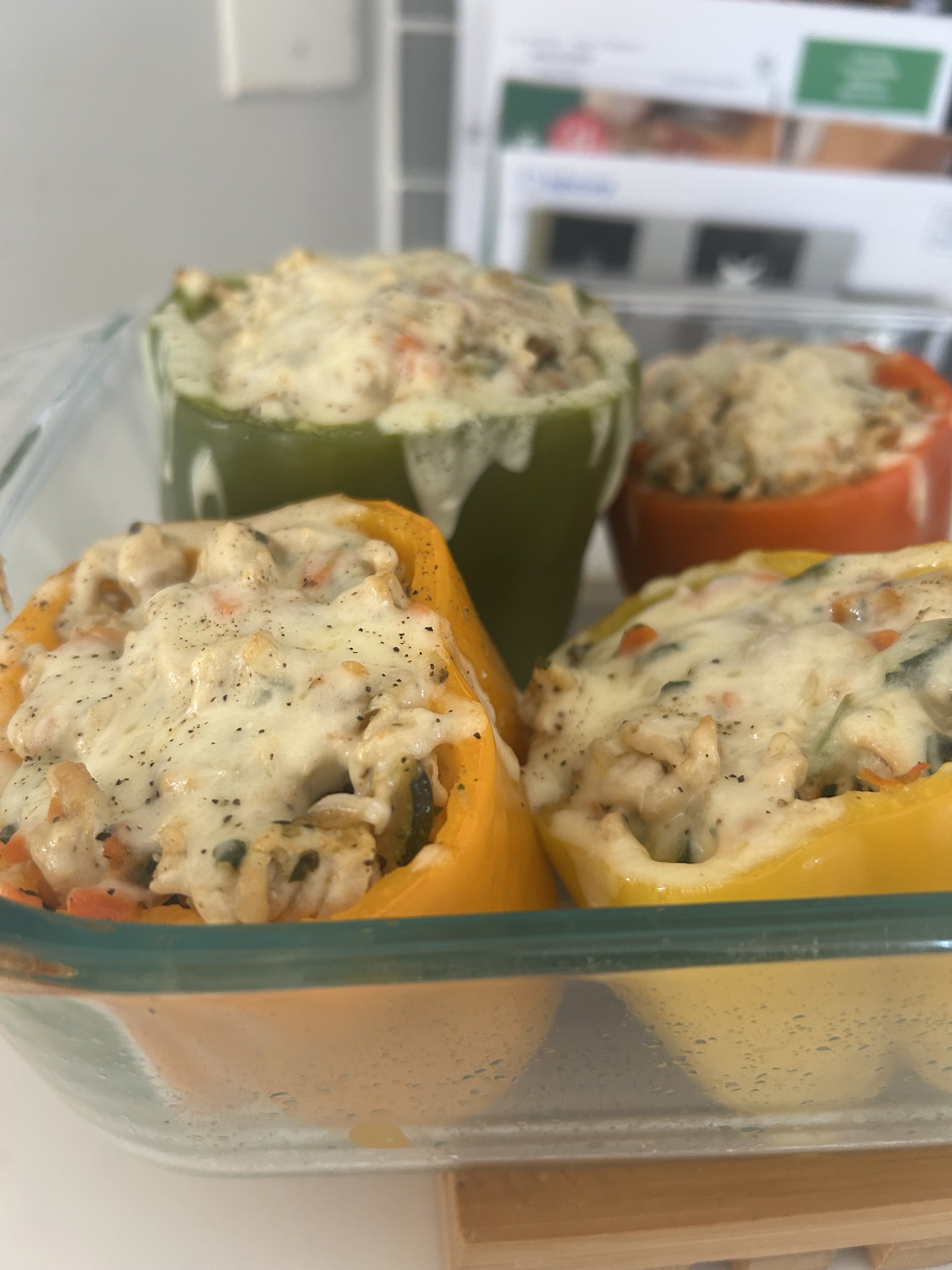 Cheesy Beef Stuffed Peppers
