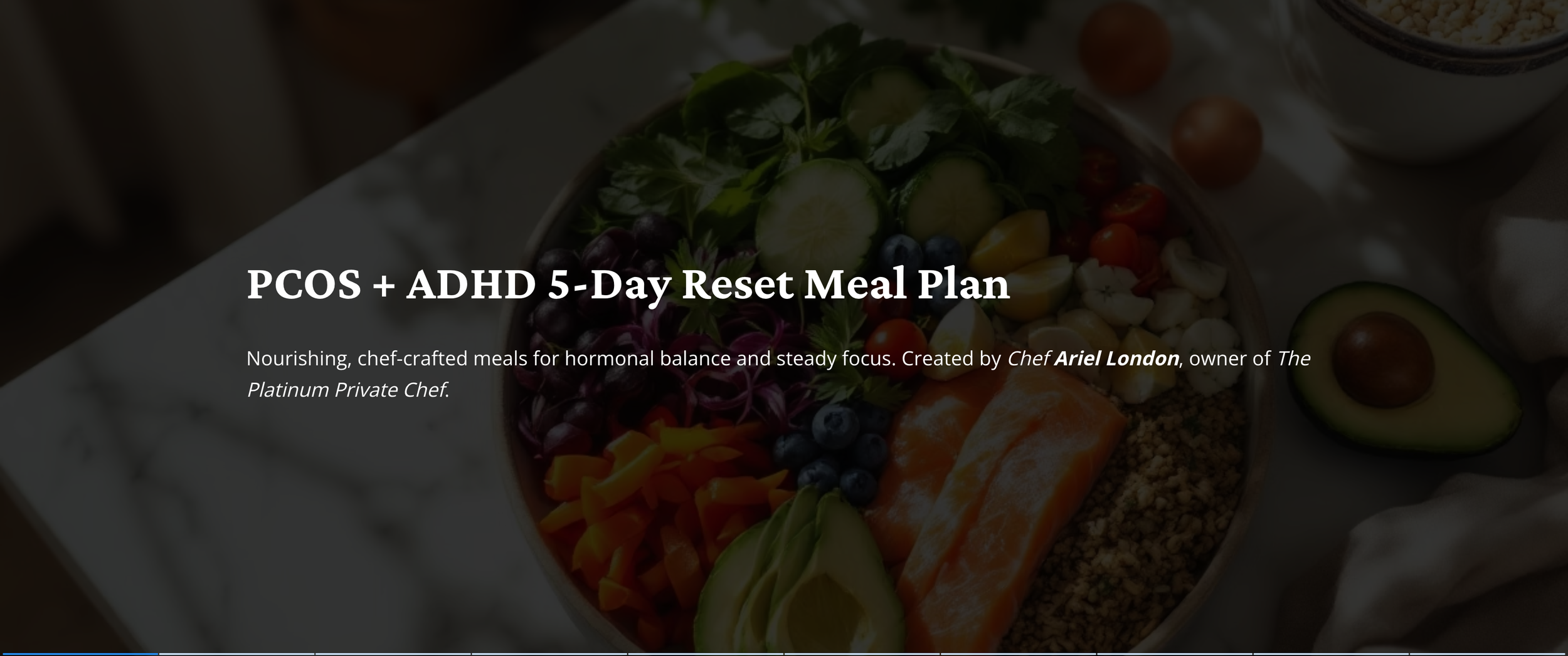 PCOS + ADHD 5-Day Reset Meal Plan