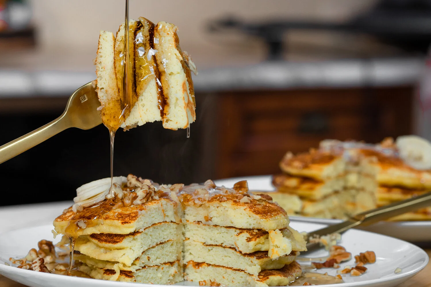 Keto Banana Pancakes (2 ways)