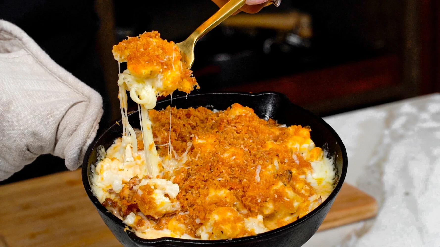 Bacon Cauli Mac and Cheese