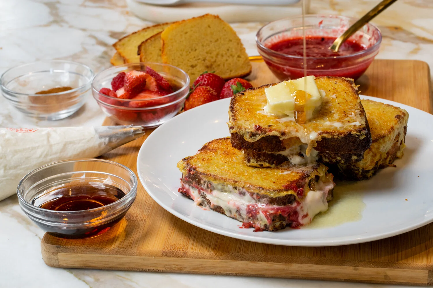 Keto Cheesecake Stuffed French Toast