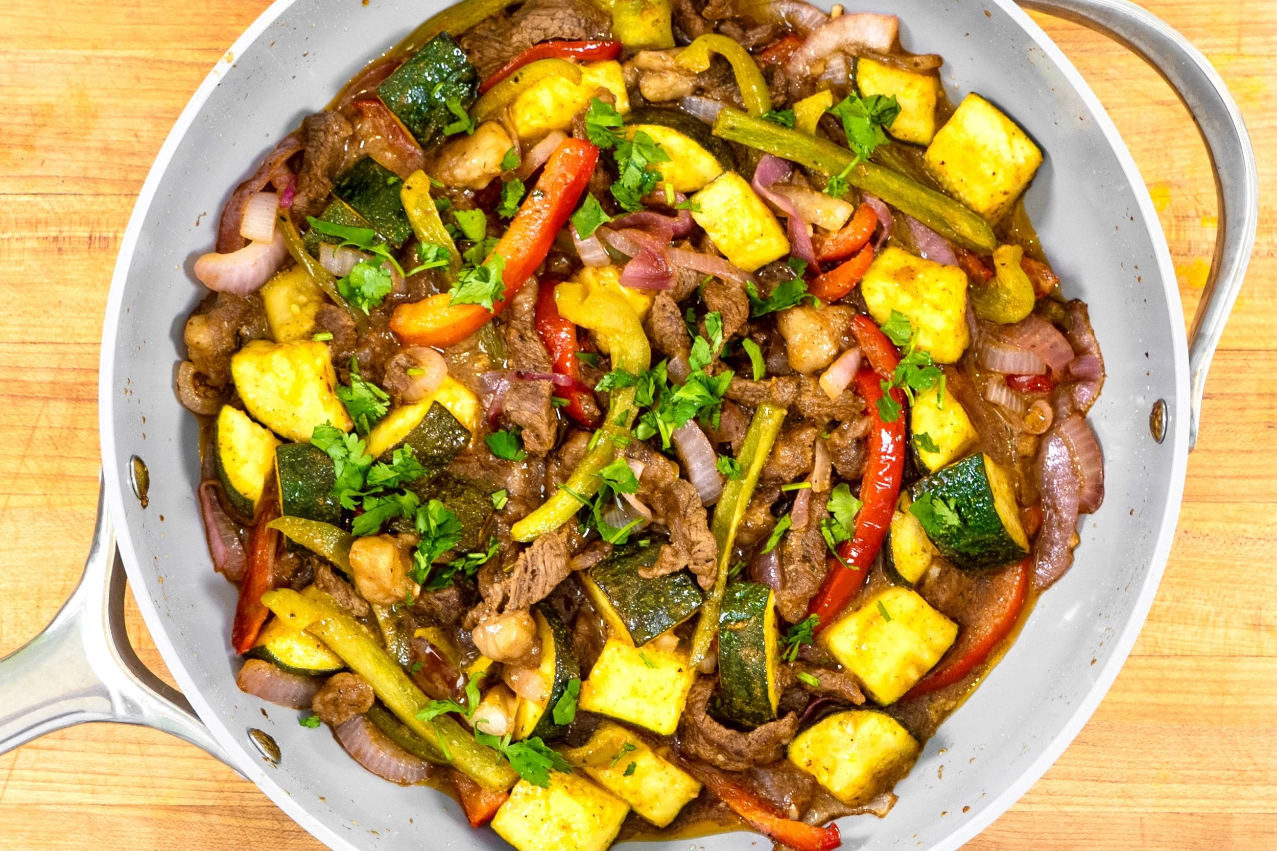 Mexican Style Steak One Pan Meal