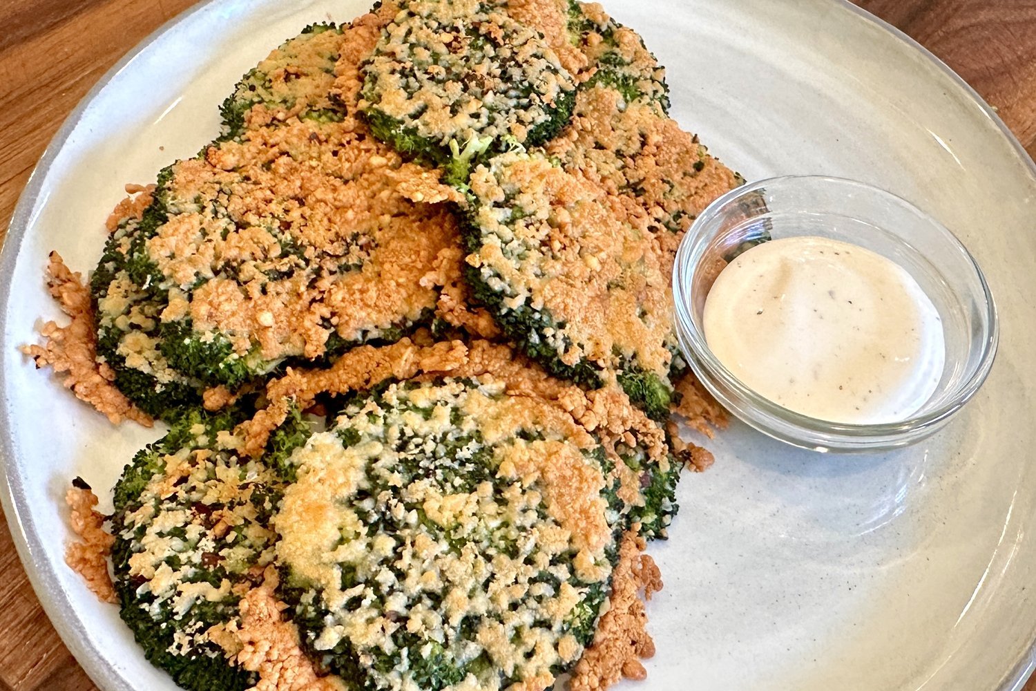 2 Ingredient Smashed Broccoli