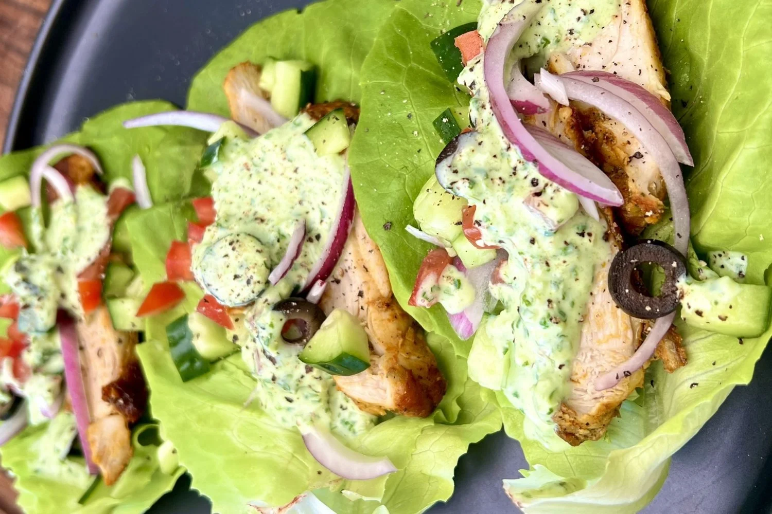 Low Carb Chicken Shawarma Wraps