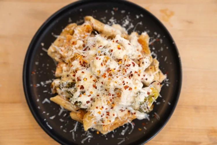 Dump + Bake Chicken Broccoli Alfredo
