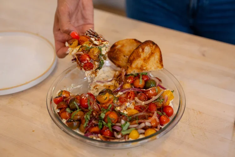 5 Minute Boursin Bruschetta Dip!