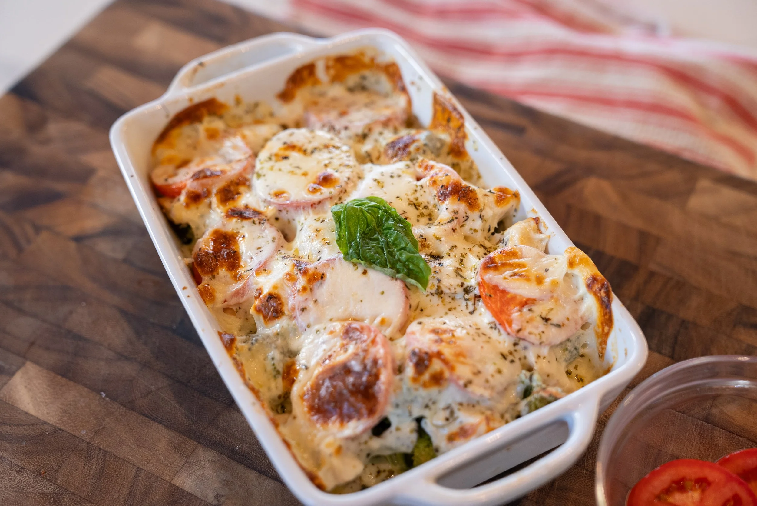Caprese Chicken Bake Casserole