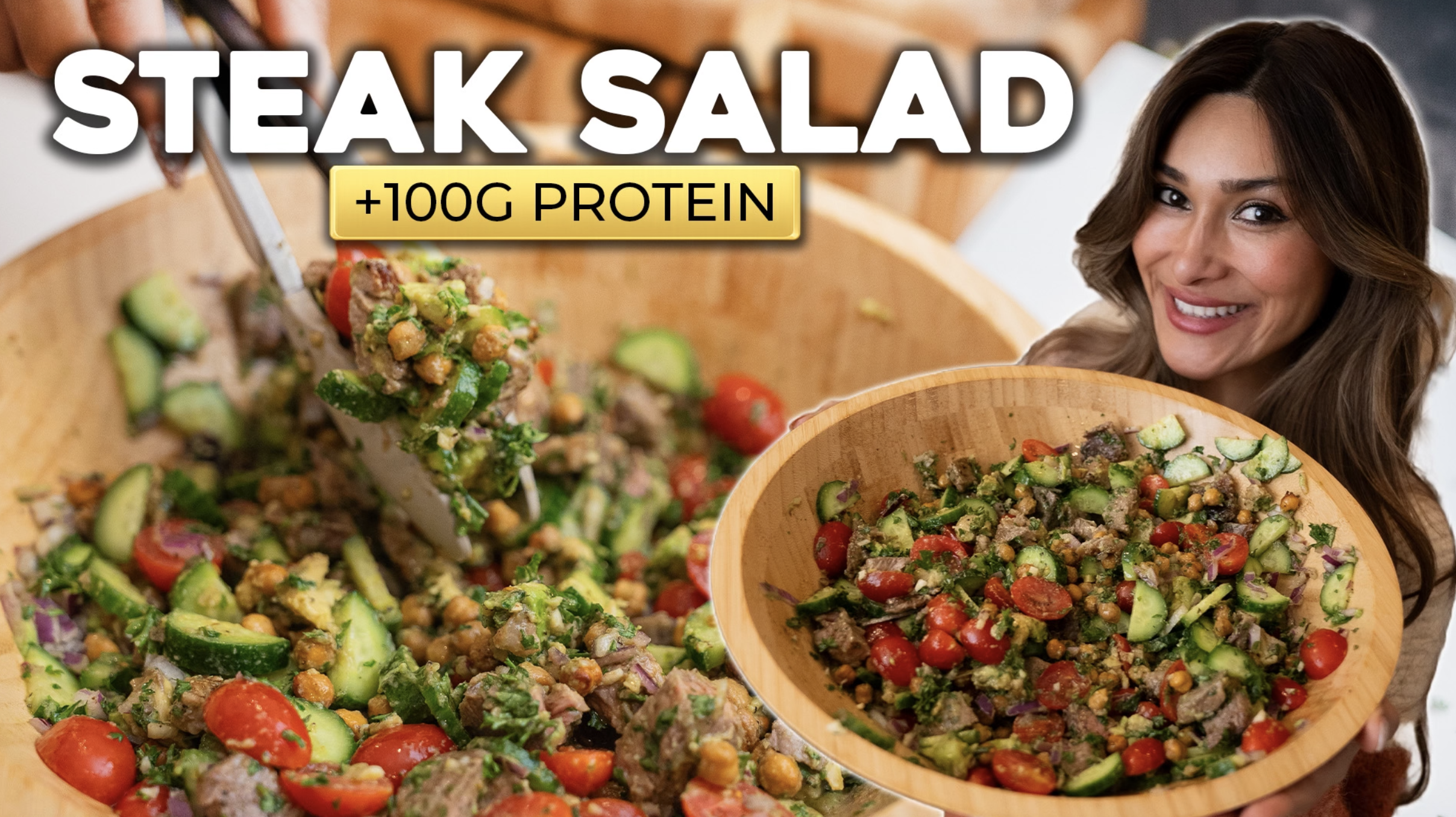Viral Steak Salad with Chimichurri Sauce