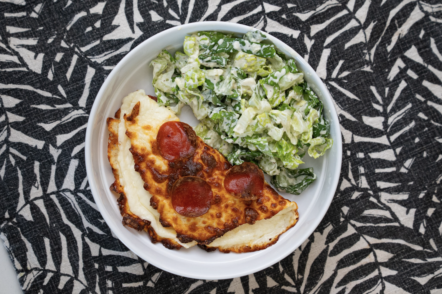 Pepperoni Pizza Caesar Wrap