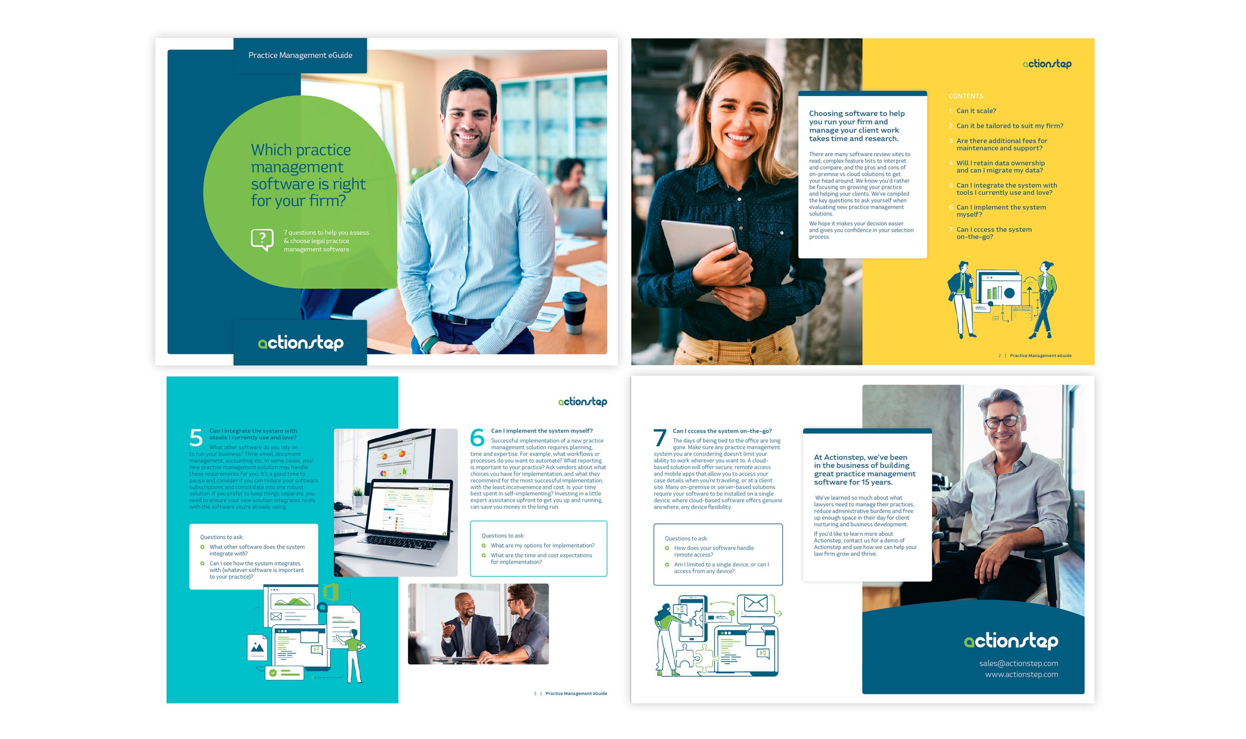 Actionstep needed a PowerPoint sales 'brochure' that could be presented online as well as being printable. While this has more copy than we would normally add to a presentation, it fit perfectly for this use.