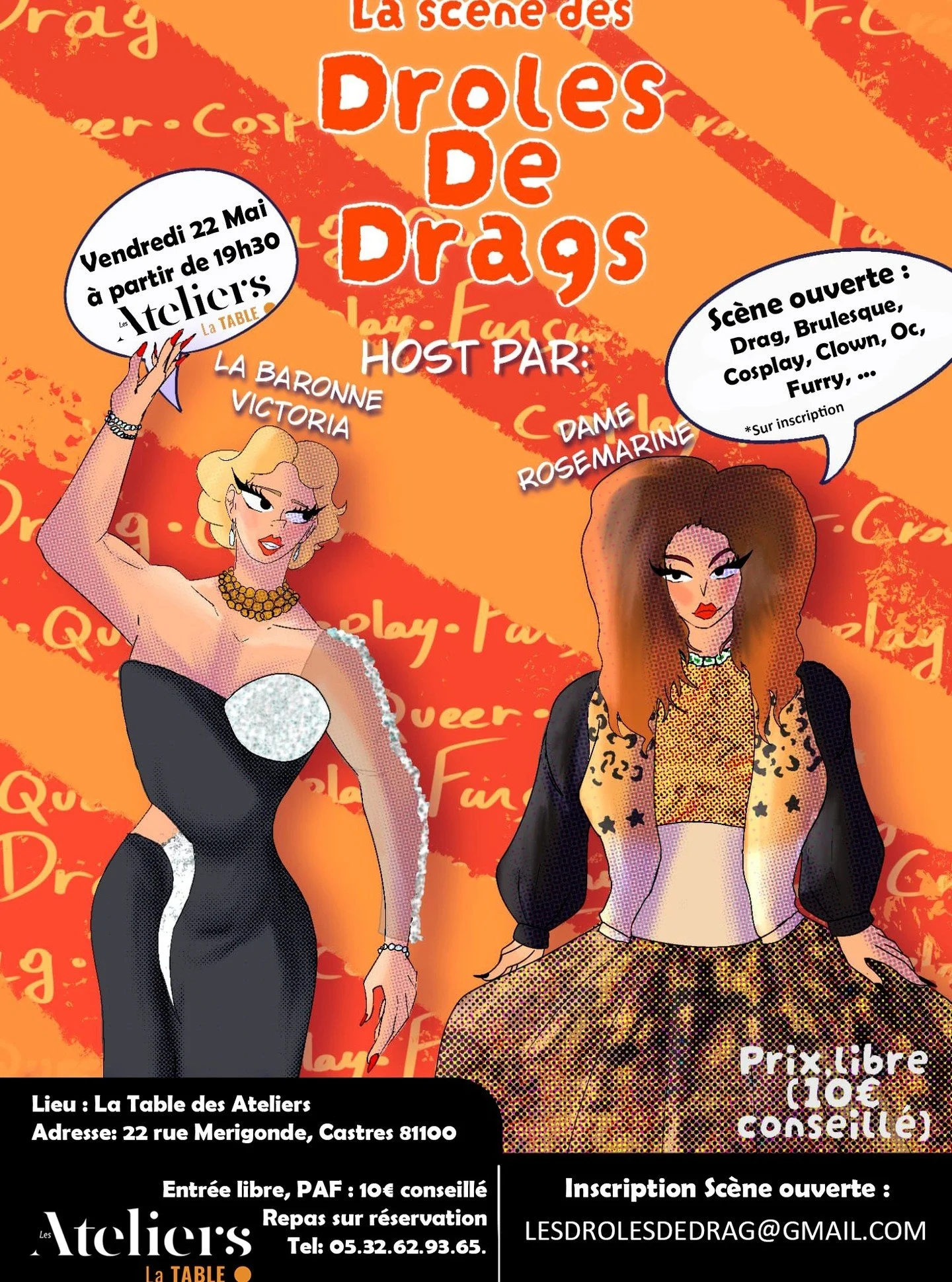 Scène ouverte drag