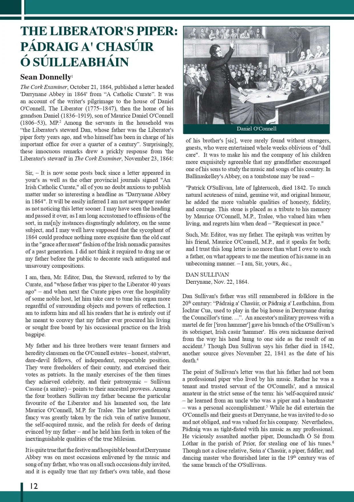 Article in 'The Kerry Magazine Issue 26 - 2016'