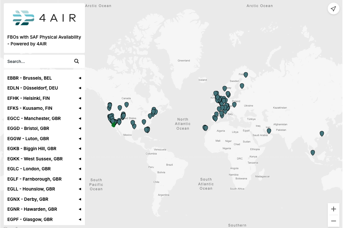 4AIR Celebrates Monumental Milestone: 100+ Worldwide Locations Now Have Sustainable Aviation Fuel Available for Business Aviation Aircraft
