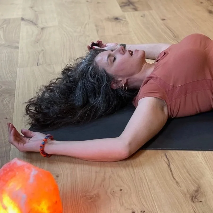 Vanessa breathing in cactus pose