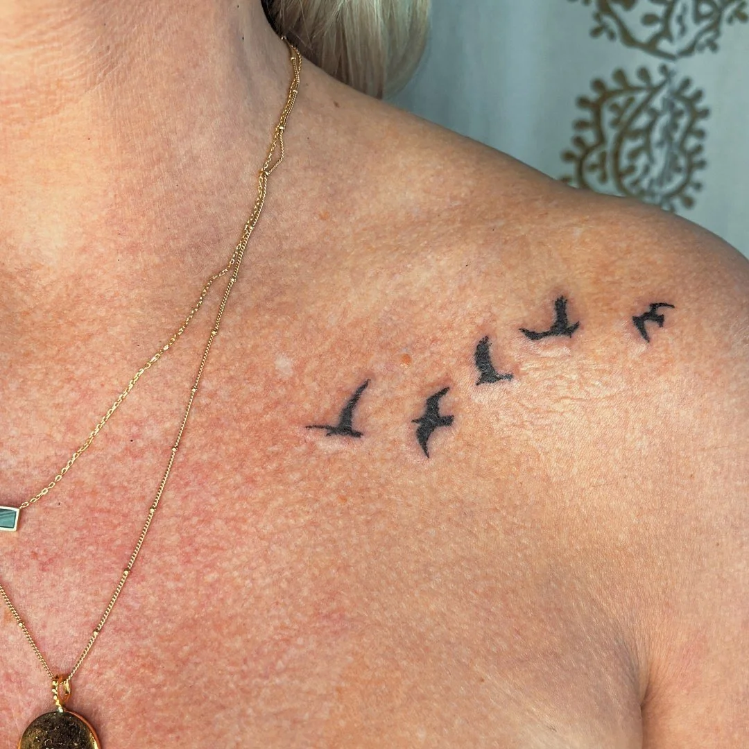 Jessica and I have been working together for a long time. I think this her 5th &amp; 6th tattoo from me. She trusted me early on in my tattooing journey (6 or 7 years ago?) and has some of my earliest work. We&rsquo;re serious homies at this point! L