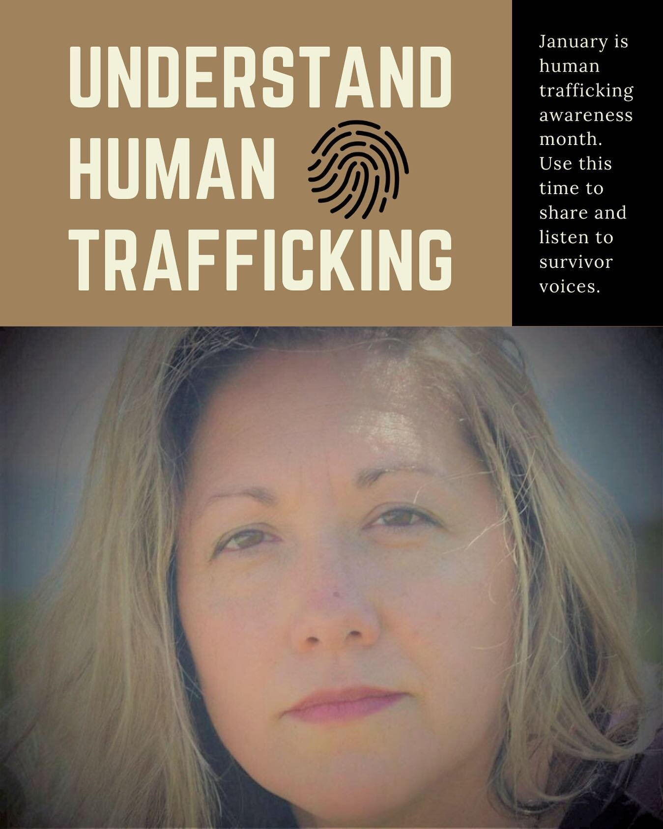 January is human trafficking awareness month. We encourage you to use this time to share and listen to survivor voices.

Let me introduce you to Stephanie Anderson.

Stephanie is a survivor and neurodevelopmental coach. She believes that poetry, art,
