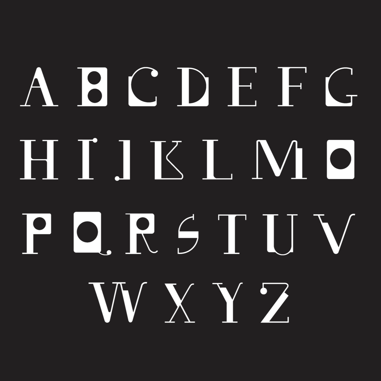 WIREBLOCK: Typeface Design