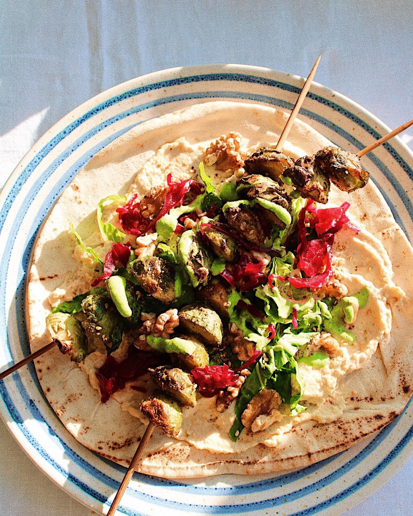 We haven&rsquo;t stopped thinking about these Brussels sprouts kebabs from @5oclockapron - head to her page to find the full delicious recipe!