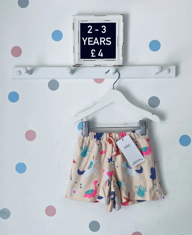 M&S Unicorn & Sea Creature Shorts