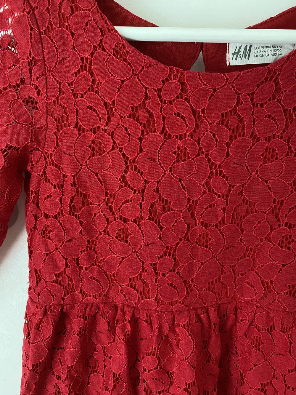 H&M Red Lace Dress  Lacie Mai's Clothing