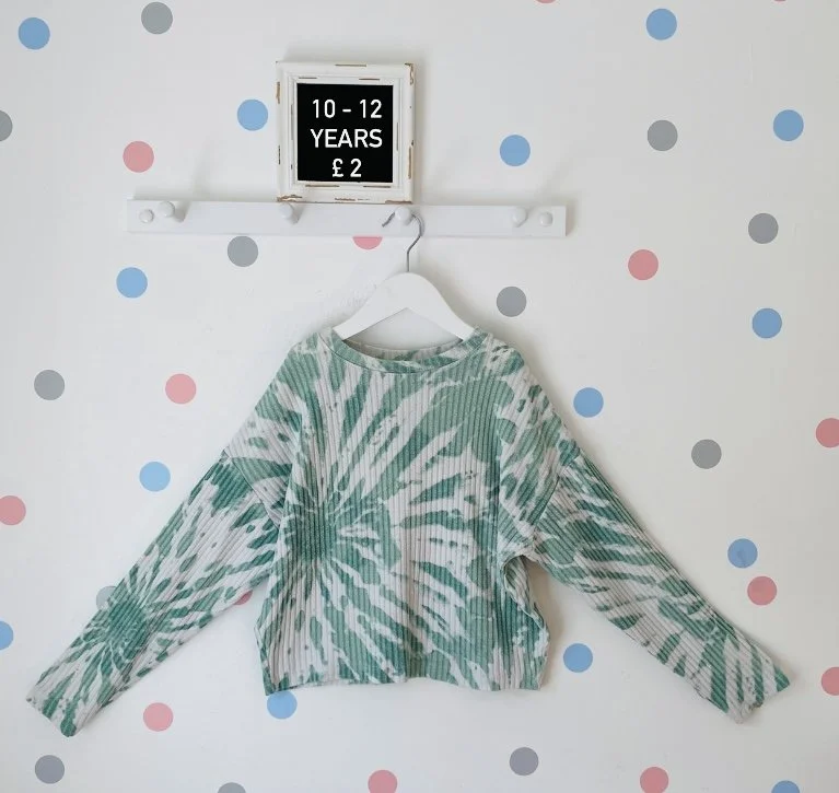 H&M Green & White Top