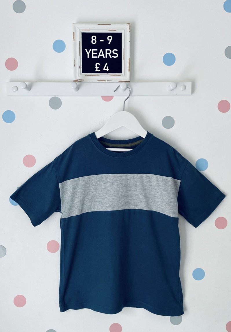 M&S Blue & Grey T-Shirt