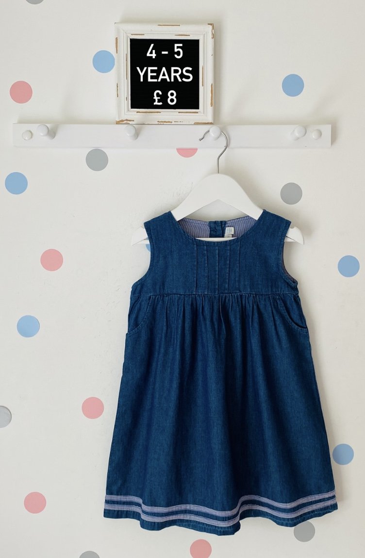 JoJo Maman Bebe Blue Dress