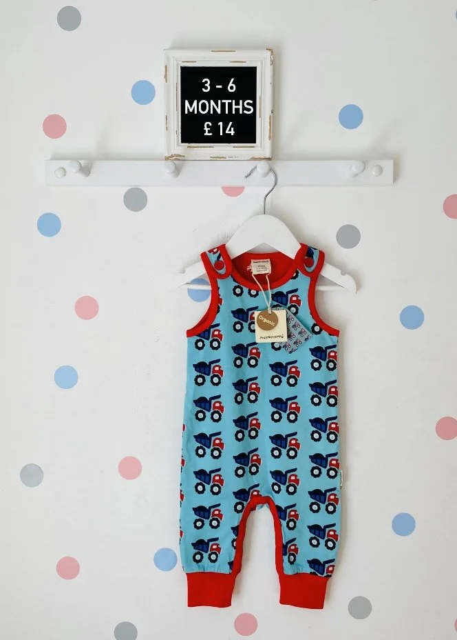 Maxomorra Dumper Truck Playsuit