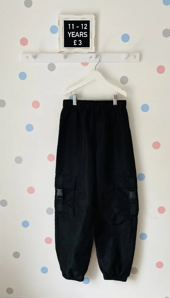 Shein Black Combat Trousers