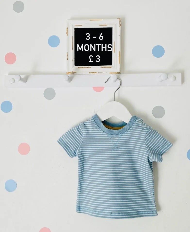 George Duck Egg Blue & White T-Shirt