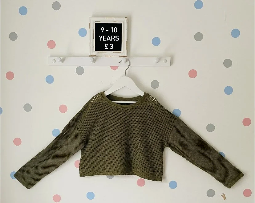 Primark Khaki Mesh Top