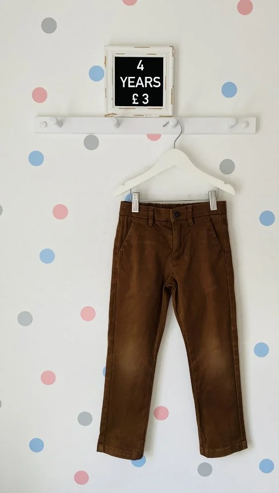 Next Dark Tan Trousers