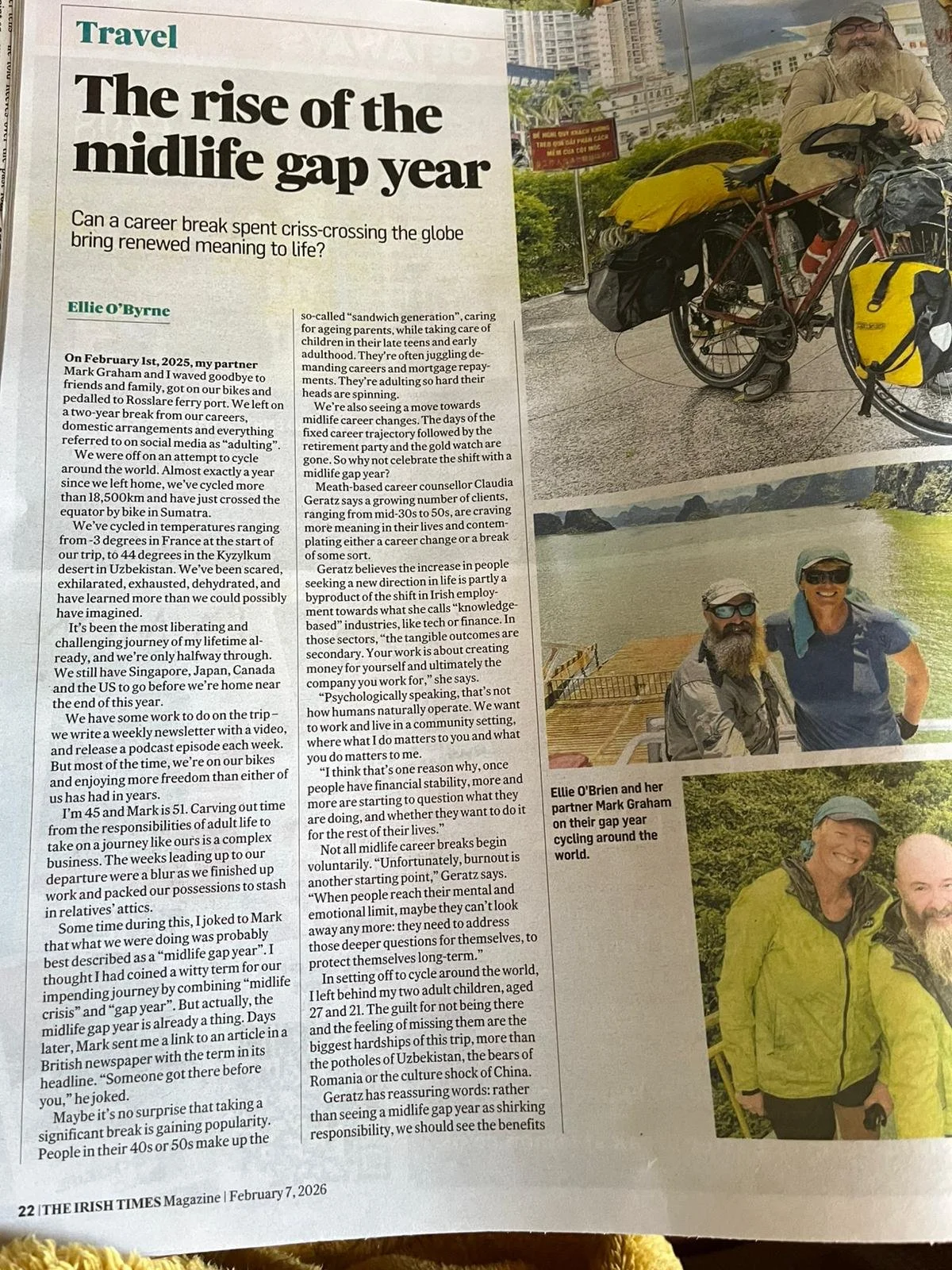 Claudia Geratz featured in the Irish Times Article on trends of mid-life professionals changing careers, career breaks, purpose alignment