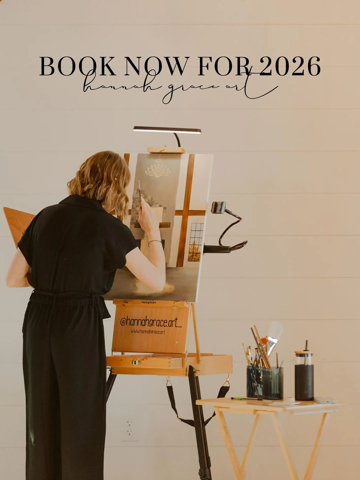 2026 is filling up very quickly!! With my second baby due in March, I am only working nine months in 2026 so there is limited availability! If you&rsquo;re tossing around the idea of a live painter on your big day, shoot me a DM and we can talk to se