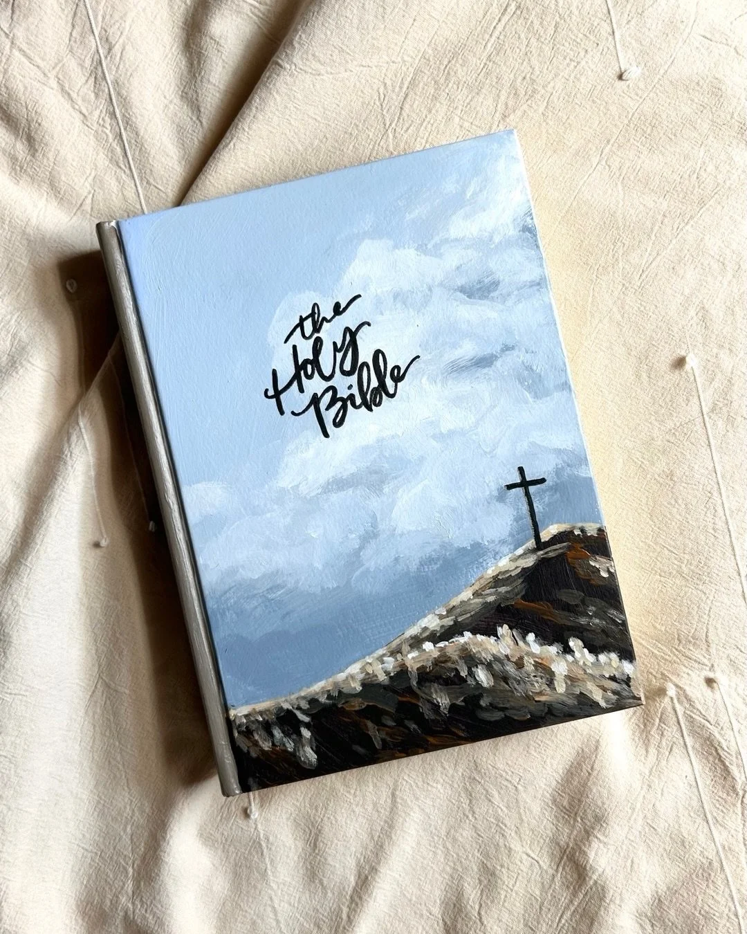 Bibles from this past month☺️

Thanks again to all who participated in the giveaway last week! I am handing off the Bible to the winner this morning!! If you&rsquo;d like a Bible painted for yourself, one made for a special occasion, or a sweet littl