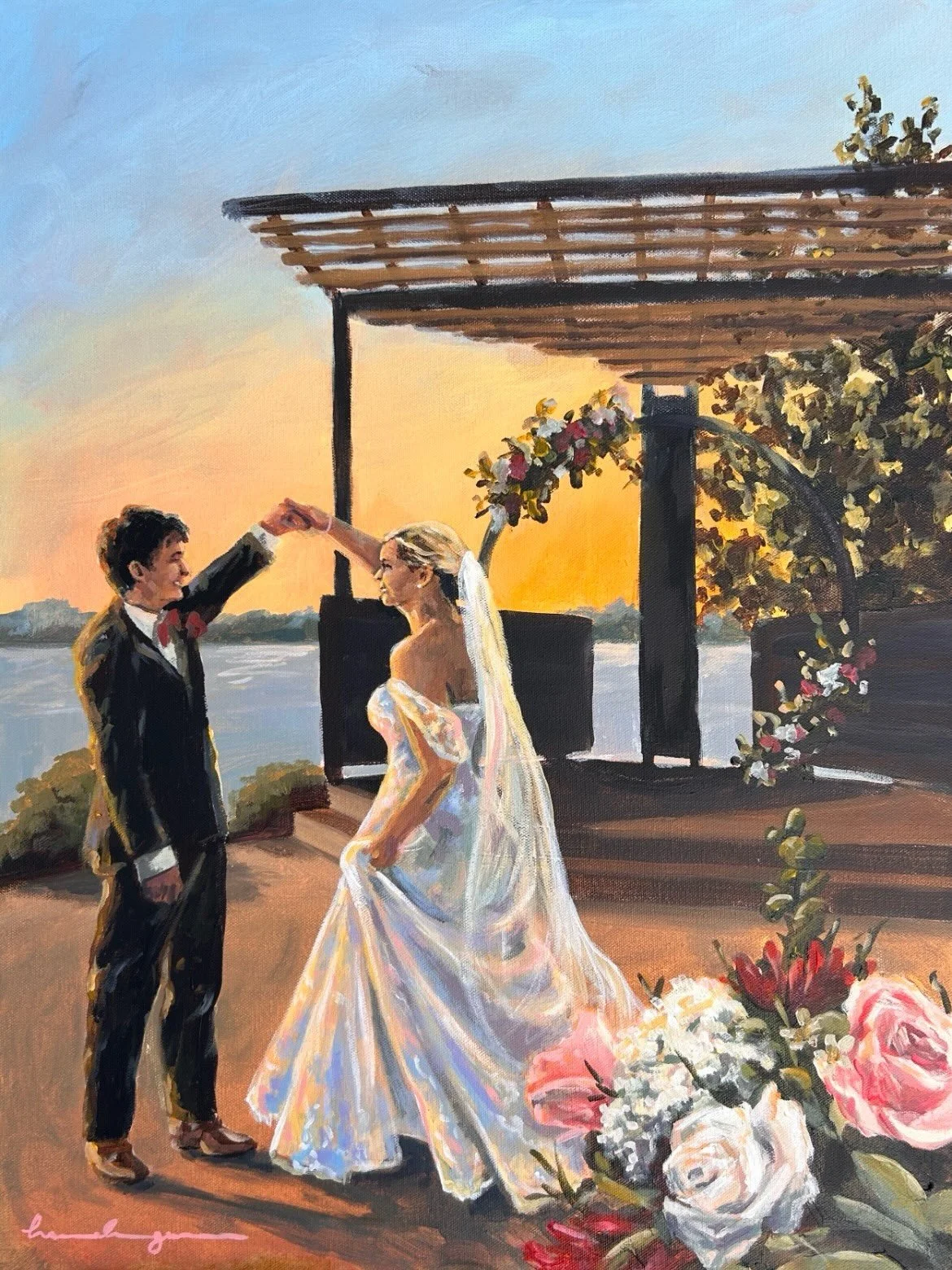 Ray and Kennedy🌅
10.10.26
18x24 - The Classic 

What a wedding and what a scene!!! The bride requested that I&rsquo;d capture them dancing during golden hour in front of the place where they said &ldquo;I do&rdquo;. The light and florals make this p
