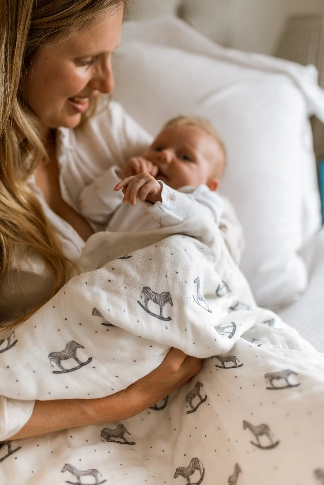 100% Bamboo Blanket  - Rocking Zebra
