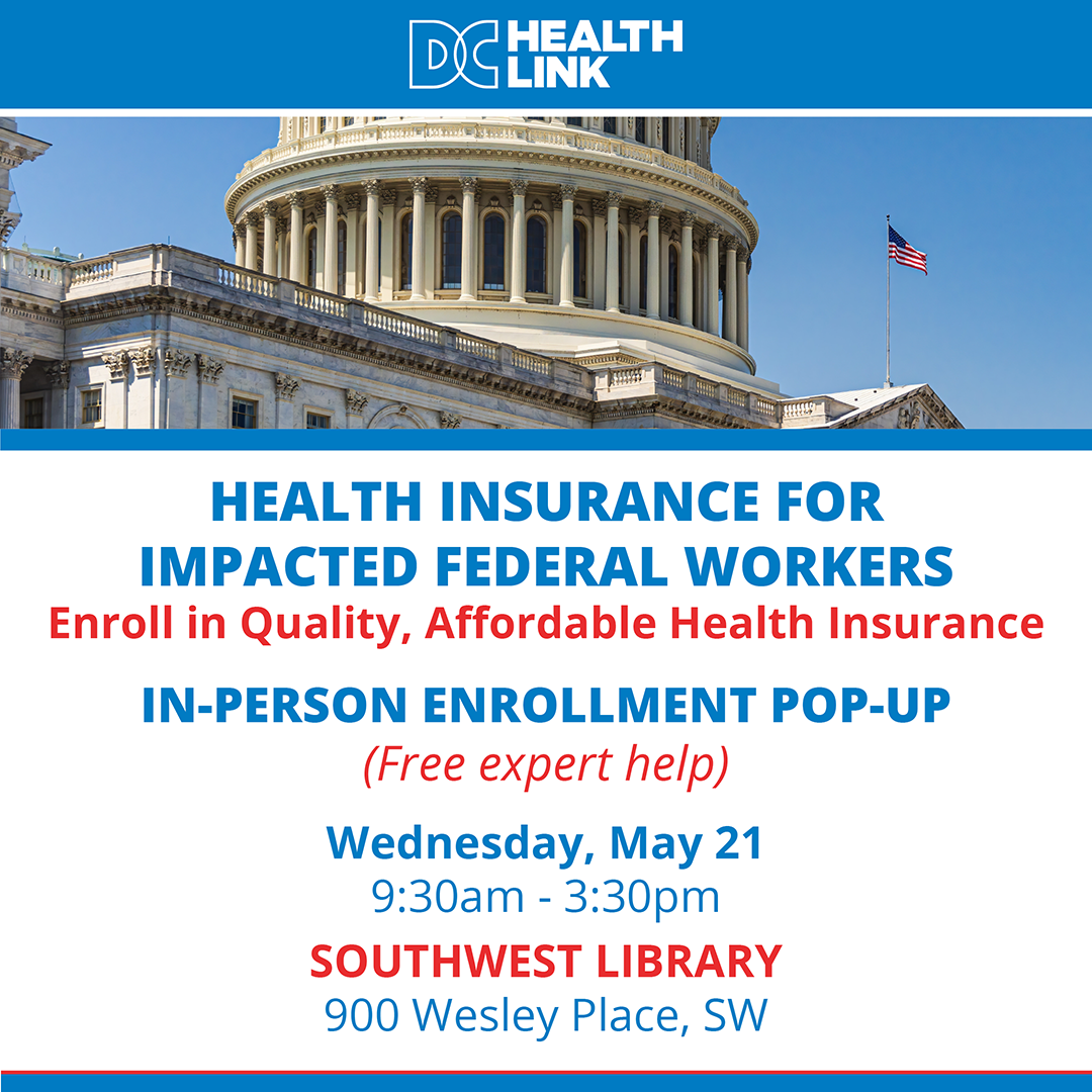 DC Health Link Enrollment Pop Up