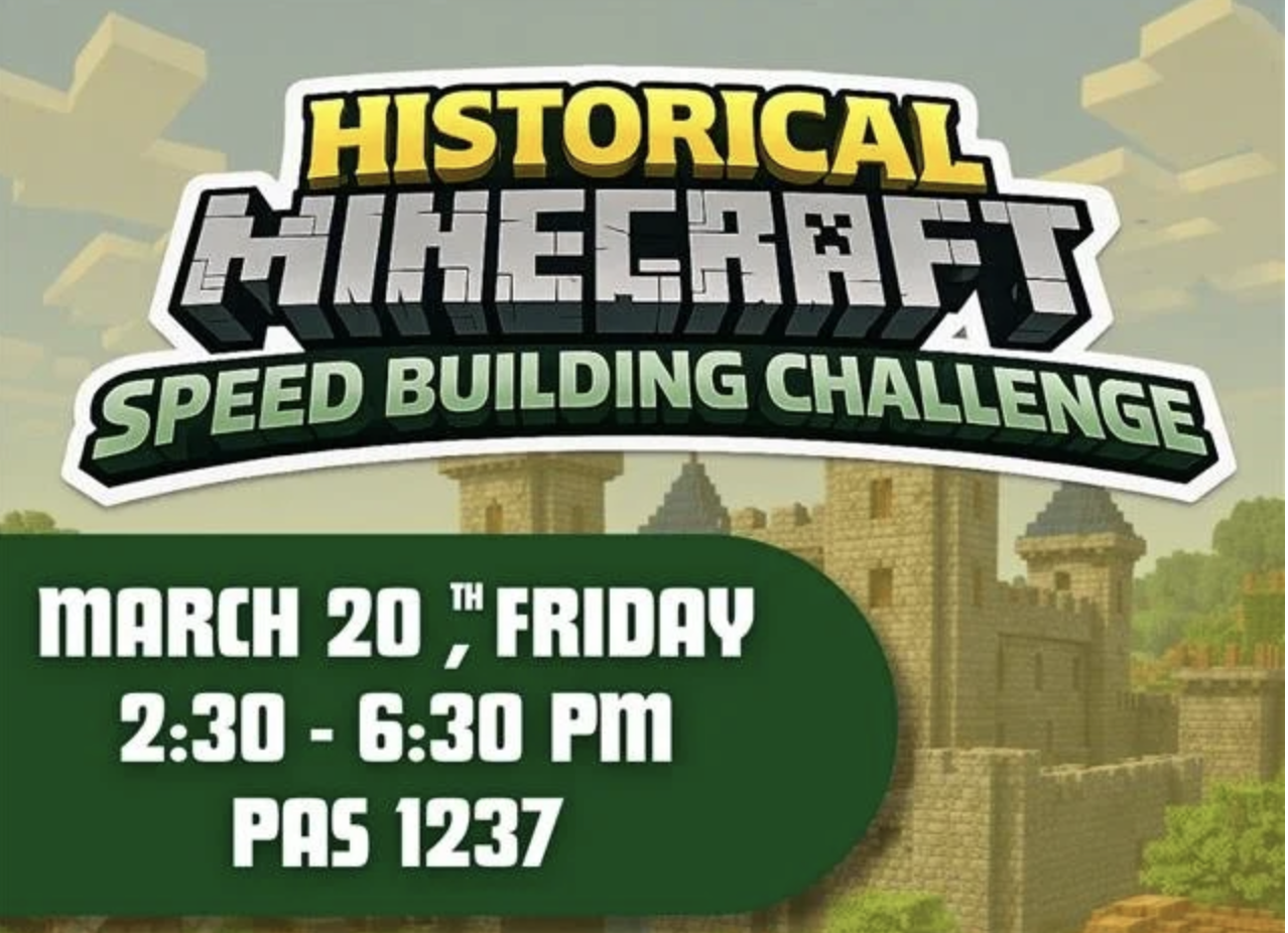 Event: Historical Minecraft Speed-building Challenge