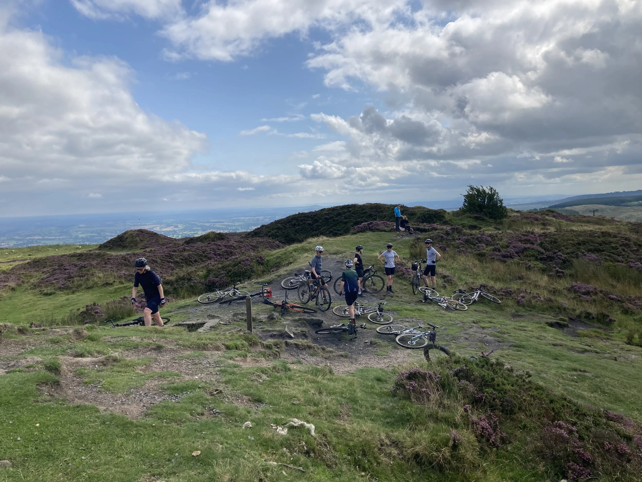 Marcher Castles Way at the top of Brown Clee Hill.