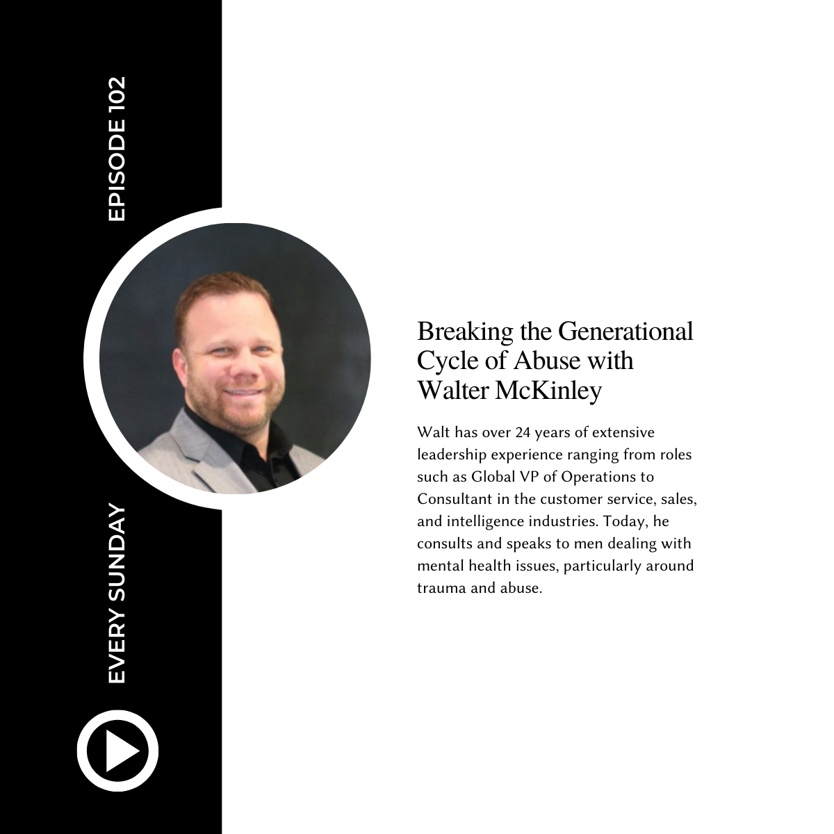 Episode 102: Breaking the Generational Cycle of Abuse with Walter McKinley