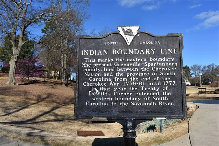Indian Boundary Line.  Greer, SC