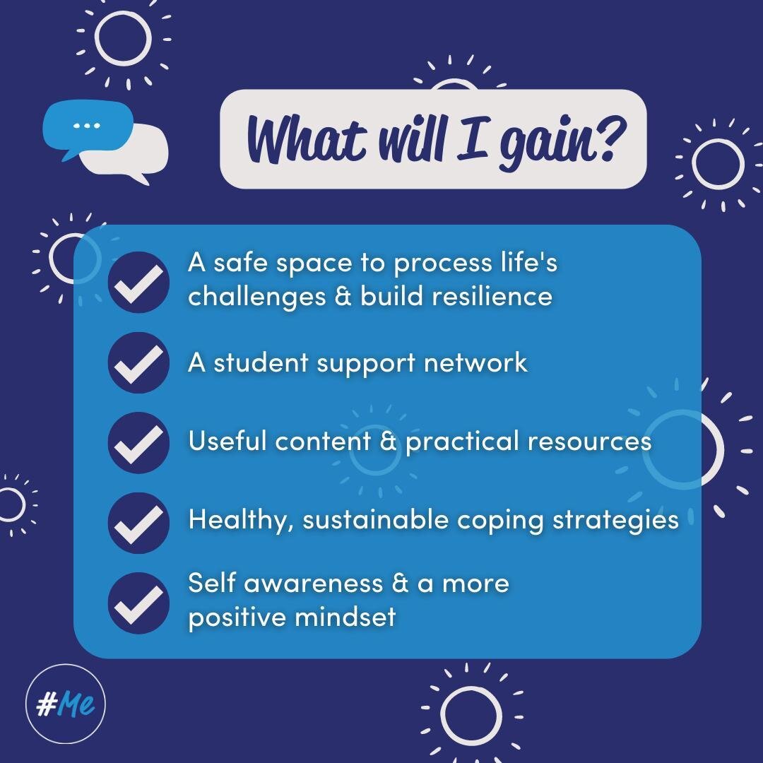 The #Me course has so many benefits, just look at this list of things you will gain 👀⁠
⁠
Visit the link in our bio to sign up!⁠
.⁠
.⁠
.⁠
.⁠
.⁠
.⁠
.⁠
.⁠
#Me⁠ ⁠#RealSupport⁠ #MentalHealth #RealEmotions ⁠#wellbeing ⁠#Resilience⁠ #Mindfulness⁠ #universi