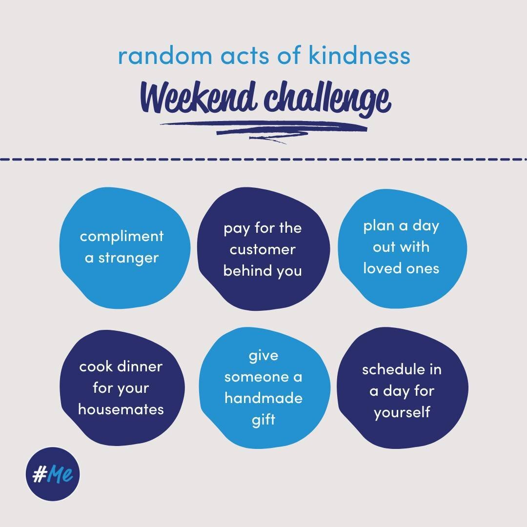 A couple weeks ago we celebrated #WorldKindness day, but today we want to remind you that doing acts of kindness doesn't just have to be a yearly thing, but is something that can brighten someone's day at any time of the year (even yourself!) 😇⁠
⁠
S