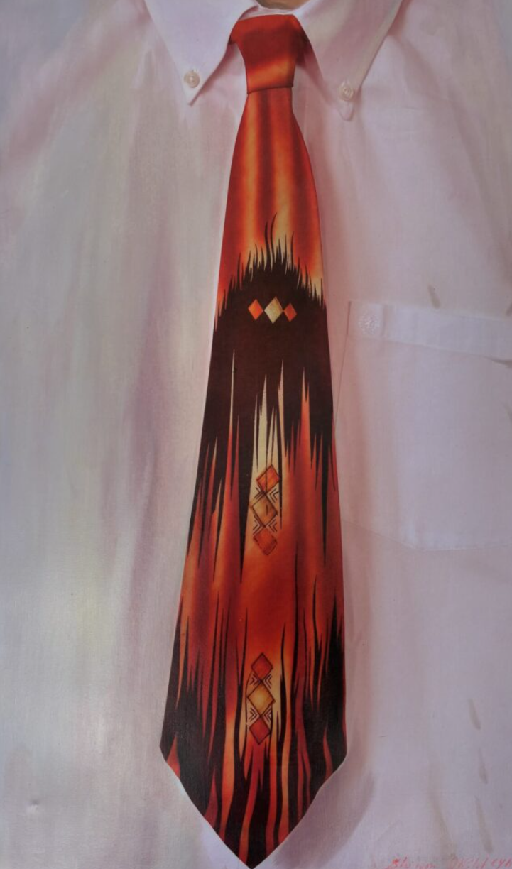  RED TIE, 2011 
Acrylic on canvas  38″x 20″ 