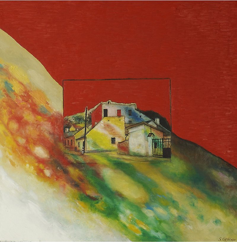 COLOR OF MY CITY | RED, 1980 
Oil on canvas, 40″x 40″ 