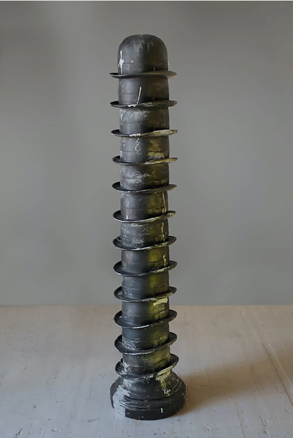 HAT TOWER Fiberglass, acrylic| 76”x 15”, 1993