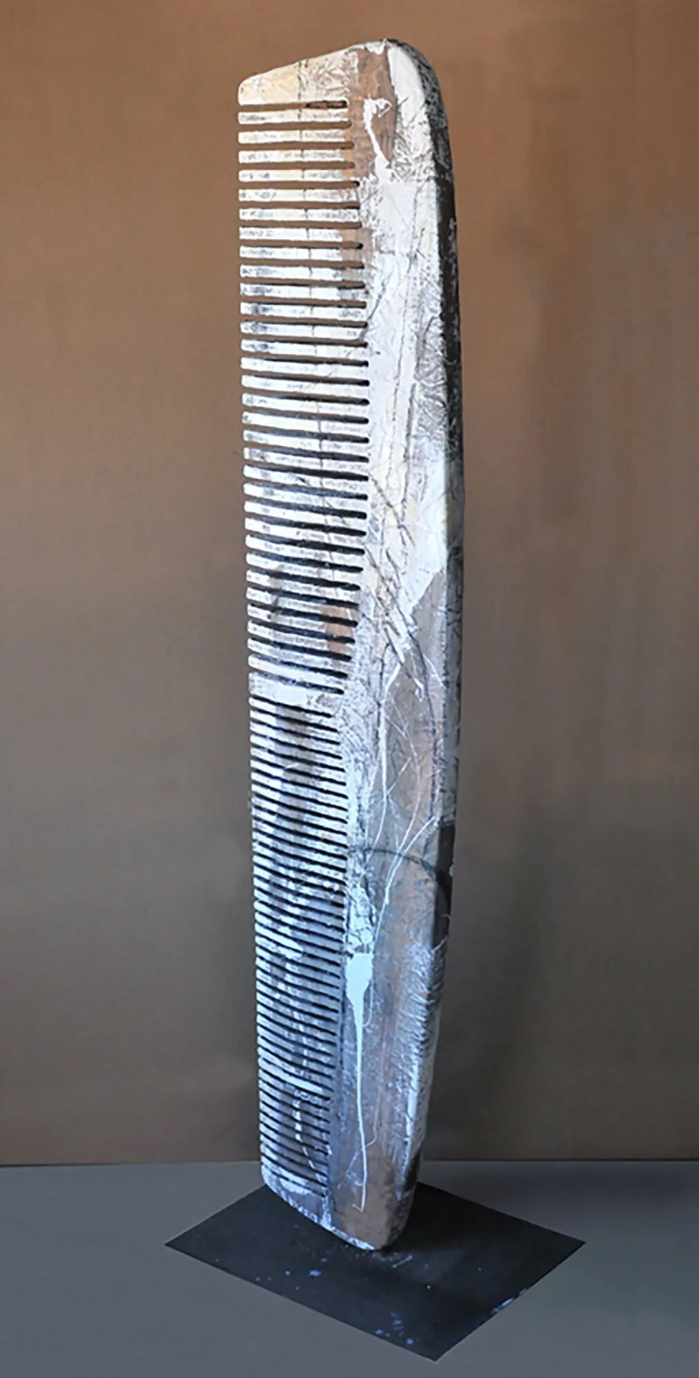 COMB Wood, acrylic on canvas 68 x 14”x 2”, 2000 Estate