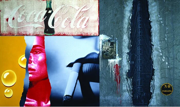 NO PARKING Mixed media| 197”x 118”, 1991
